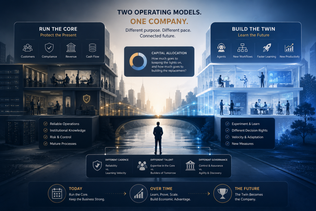 Two operating models, one company